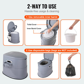 VEVOR closeup of dual lids showing sealed design to reduce odors and keep air fresh