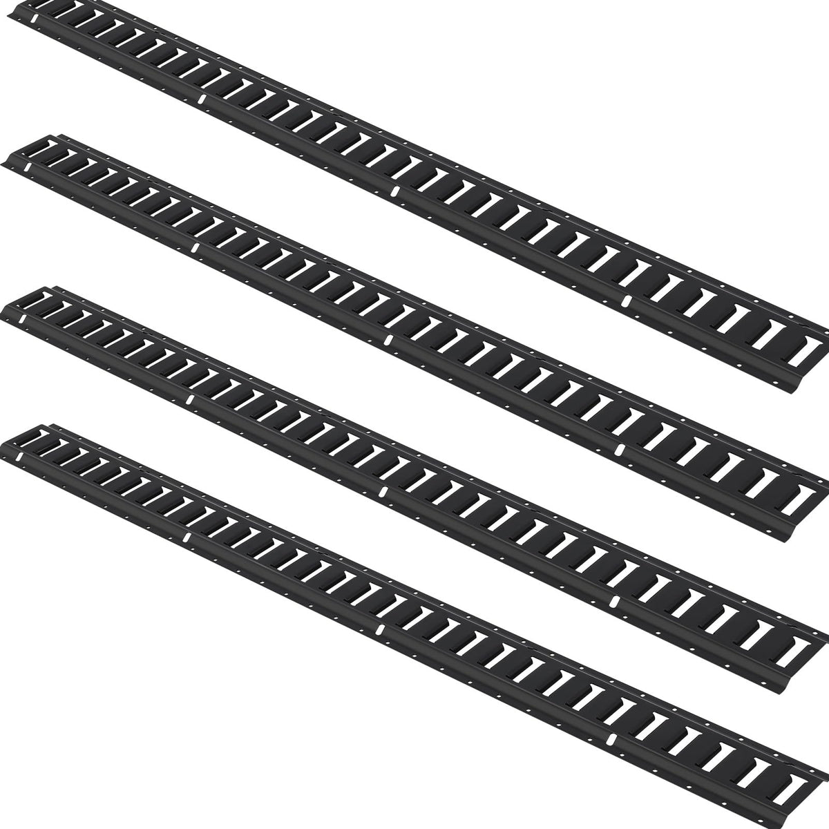 VEVOR E-track used on garage wall showing tidy storage and quick access