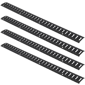 VEVOR rails with a tape measure for size and placement clarity