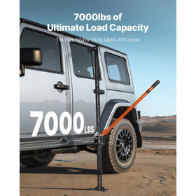 VEVOR farm jack close-up of ratchet bar for precise lifting control
