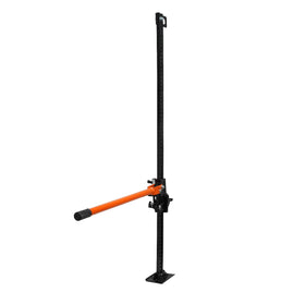 VEVOR farm jack folded and secured for transport and convenient storage