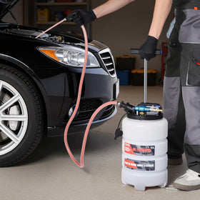 VEVOR dedicated brake‑fluid hose attached for precise small‑volume service