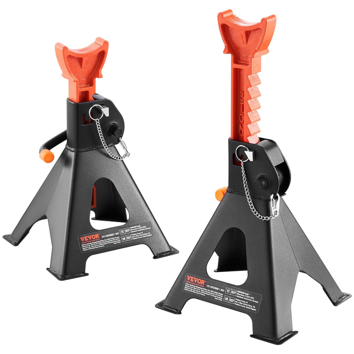 VEVOR front-angle pair showing sturdy support and workshop safety