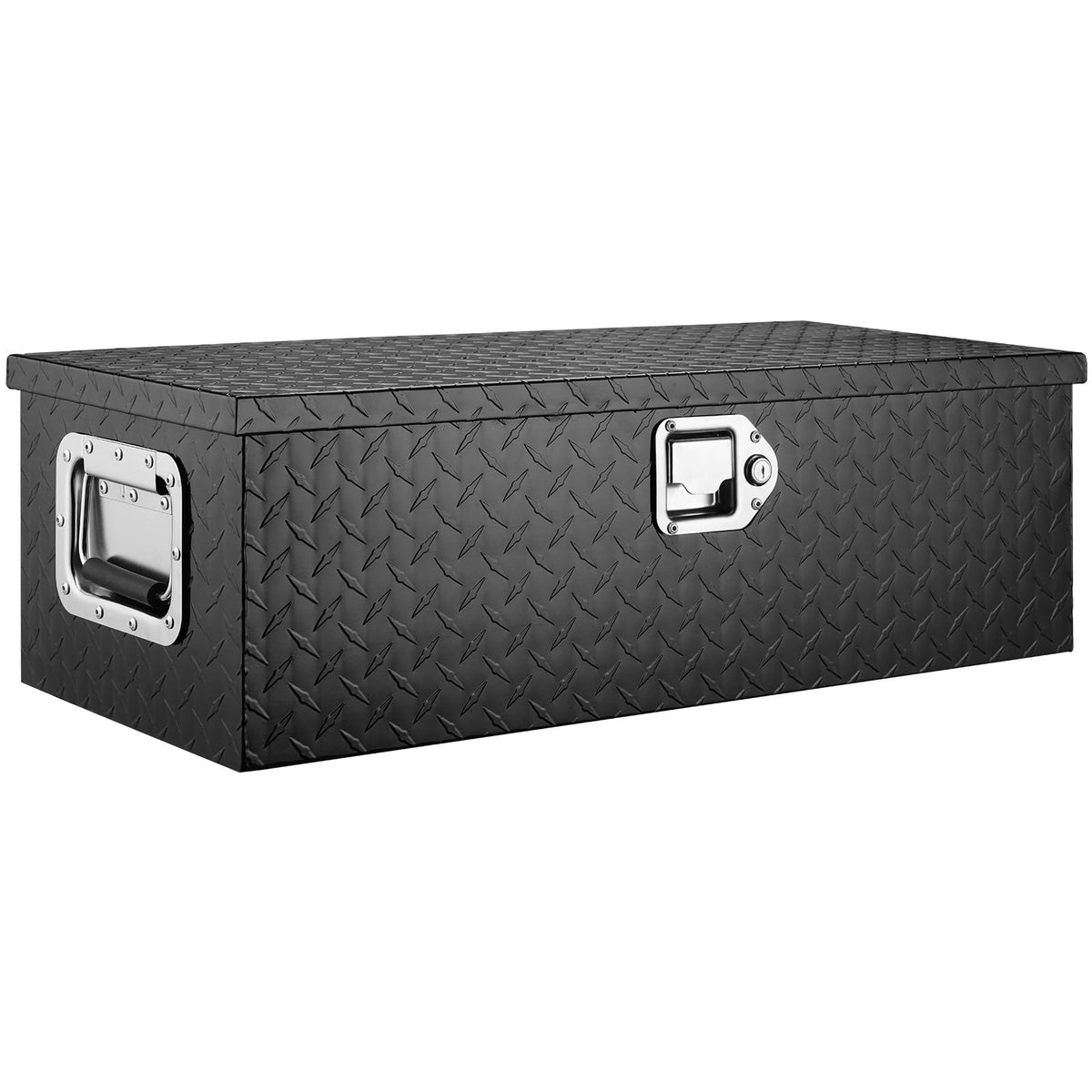 VEVOR front view of aluminum tool box showing durable protection