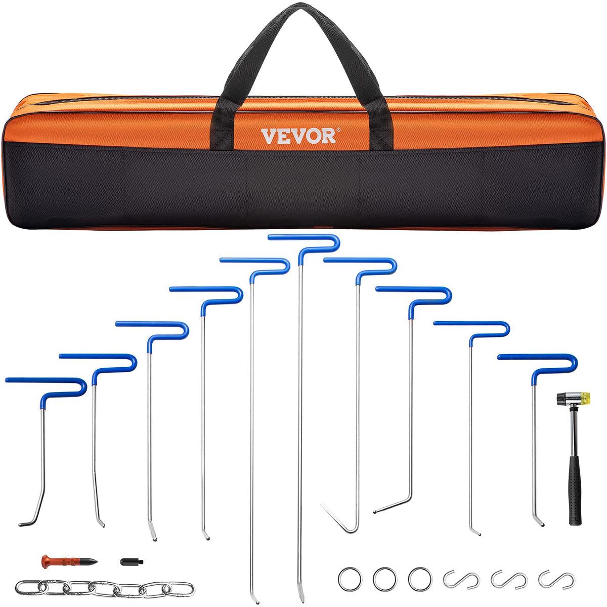 VEVOR front packaging showing complete 20-piece dent repair kit and benefits