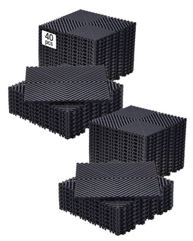 VEVOR front view of 40-piece mat kit showing packaging and contents benefits