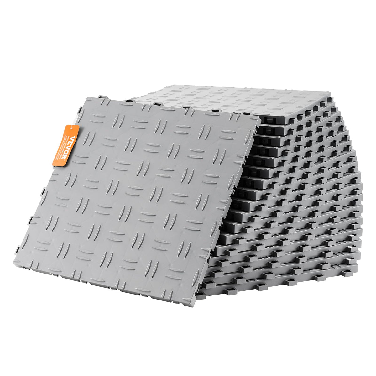 VEVOR front view of 25-pack tiles showing packaging and quick install benefit
