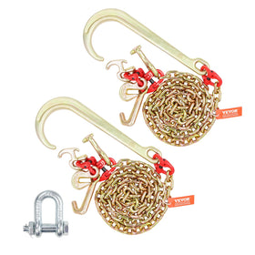VEVOR front view of packaged J-hook chains shows contents and benefits
