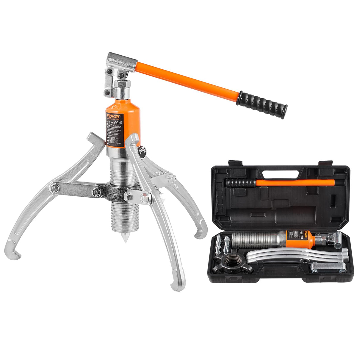 VEVOR front packaging showing puller and case for organized storage