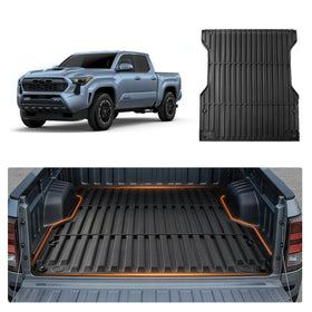 VEVOR front view of packaged Tacoma bed mat showing fit and protection