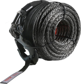 VEVOR front view of packaged winch rope showing kit and benefits