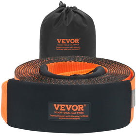VEVOR front view of packaged tow strap showing compact storage benefit
