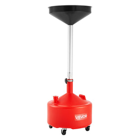 VEVOR front view of 8 gallon tank showing stable base and funnel benefit
