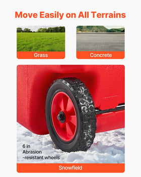 VEVOR HDPE body texture highlighting UV and scratch resistance for durability
