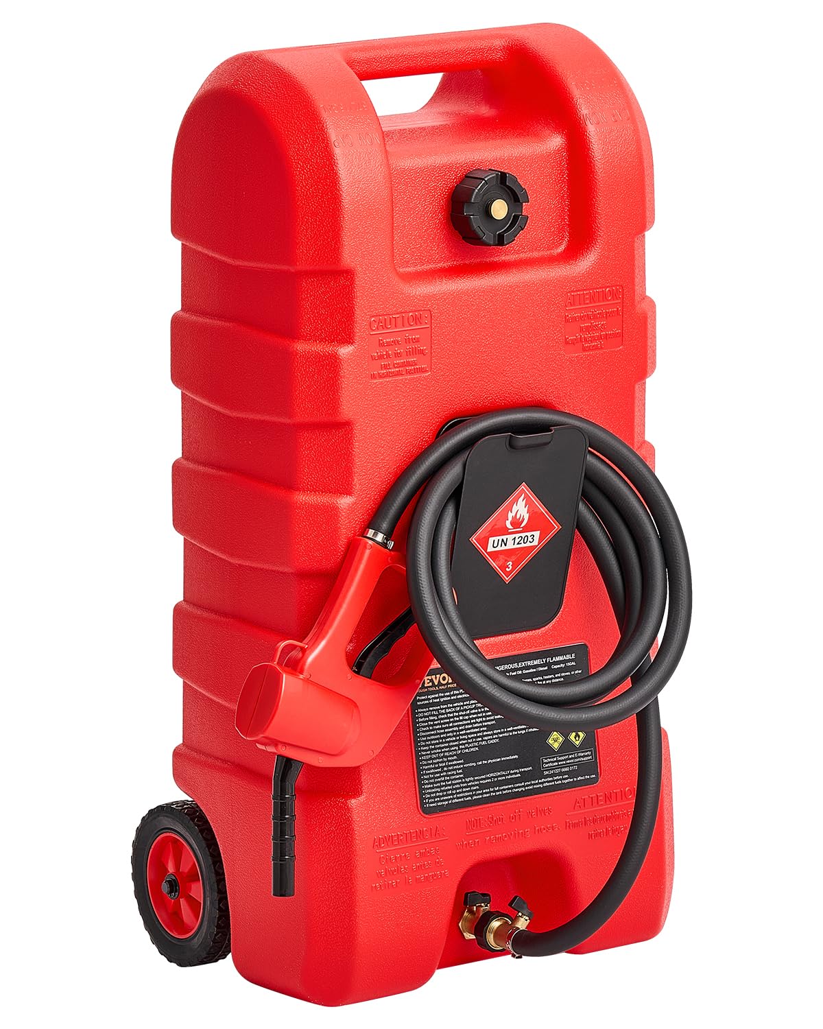 VEVOR valve and connection close-up showing tight seal and leak-resistant fit