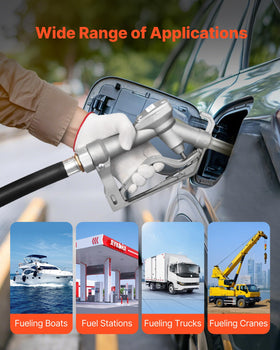 VEVOR fuel nozzle ergonomic handle image reducing operator fatigue