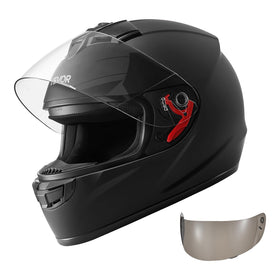 VEVOR helmet front view showing full-face protection and clear visibility