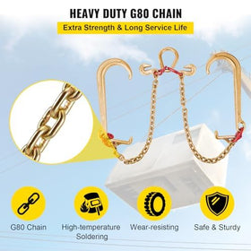 VEVOR large J-hook attached to anchor point highlighting heavy-duty engagement