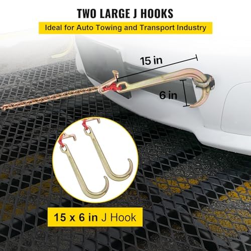VEVOR T-hook focused image illustrating secure centered pull option for recovery