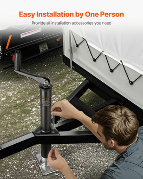 VEVOR galvanized inner and outer tubes close detail resisting rust and corrosion