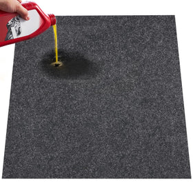 VEVOR garage mat front view showing full 6.6'x8.5' coverage and protection