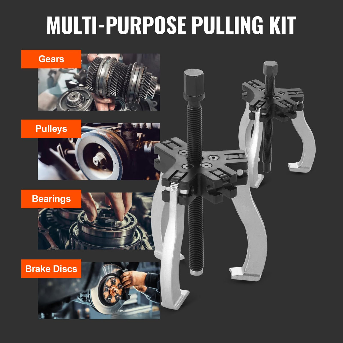 VEVOR finely processed hooks and claws detail emphasizing secure grip and wear resistance