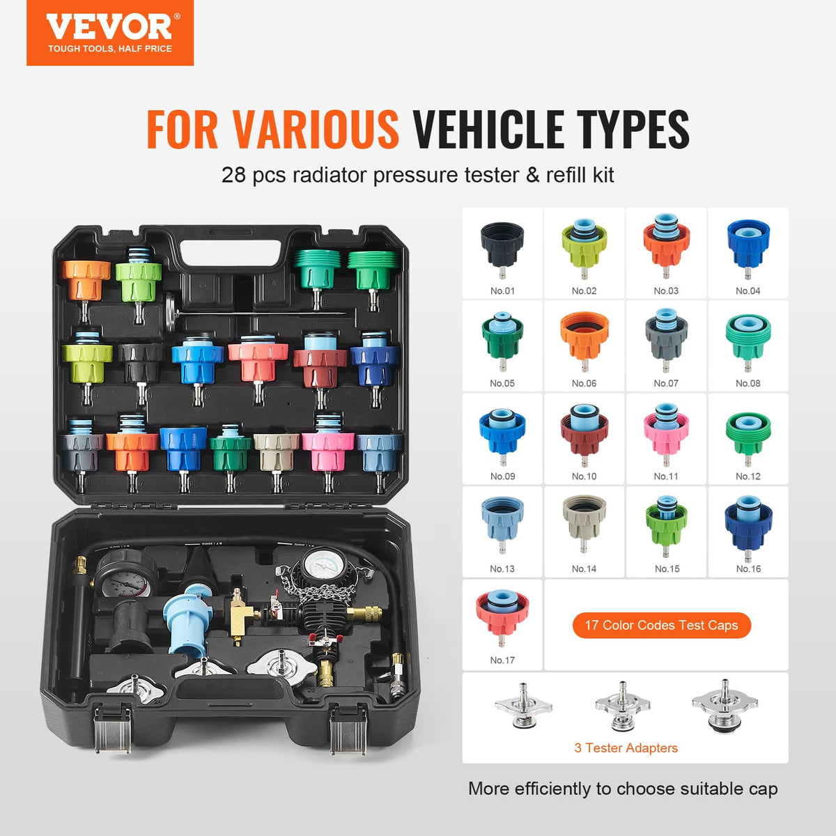 VEVOR aluminum hand pump close-up highlighting durable build and reliable pressure