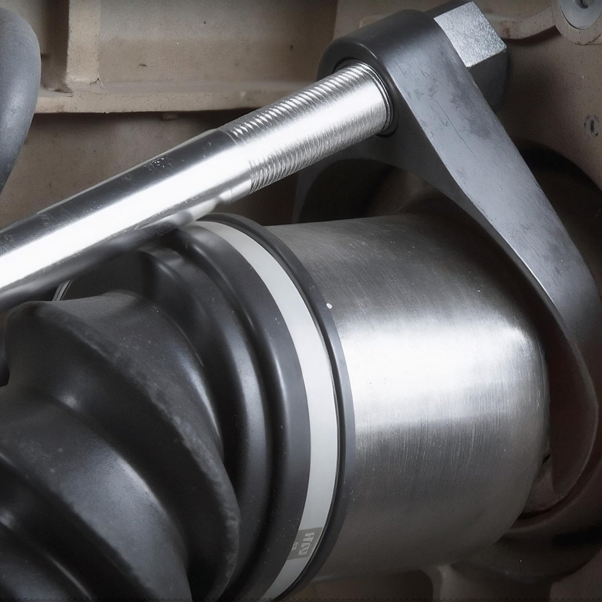 VEVOR heat-treated marking on fork indicating hardened tip durability