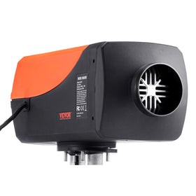 VEVOR heater in camper van lifestyle scene showing cozy interior heat