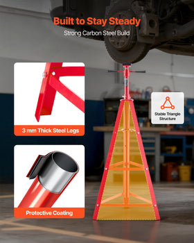 VEVOR threaded turning handle for fine height adjustment and secure positioning