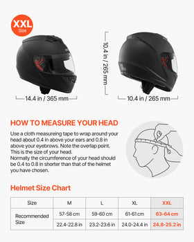 VEVOR helmet clear visor close-up offering unobstructed vision benefit