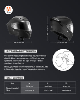 VEVOR helmet large clear visor closeup providing wide clear view