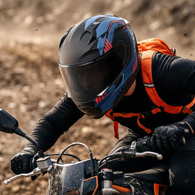 VEVOR helmet next to helmet bag showing size and portability benefit