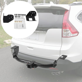 VEVOR hitch next to ruler to show scale and receiver dimensions for compatibility