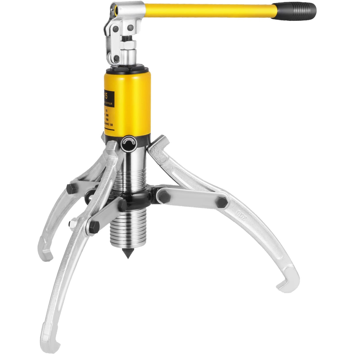 VEVOR front view of hydraulic gear puller showing compact design and portability