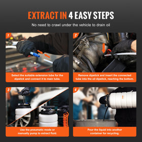 VEVOR extractor used manually to show portability and compressor-free benefit