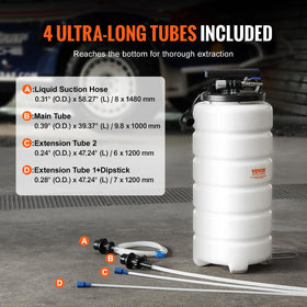 VEVOR extractor running in pneumatic mode for quicker fluid removal benefit