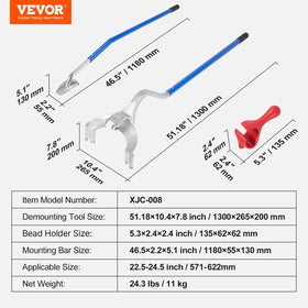 VEVOR in use at roadside showing quick tubeless tire change benefit