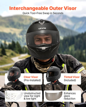 VEVOR helmet inner lining close-up demonstrating removable washable comfort
