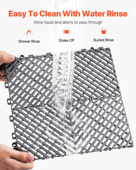 VEVOR close detail of interlocking snap connection ensuring secure, tool-free assembly