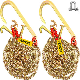 VEVOR front view of tow chain set showing full assembly and durable finish
