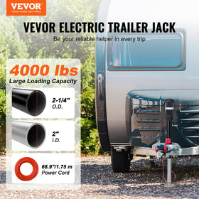 VEVOR jack close-up motor assembly highlighting durable construction and reliable lifting