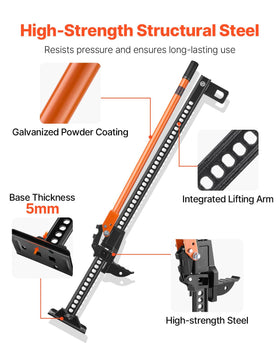 VEVOR handle and rubber grip offering better leverage and safer control