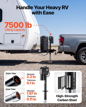 VEVOR jack remote and rocker switch showing convenient dual-mode control benefit