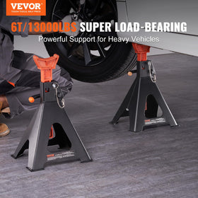 VEVOR close-up of ratchet saddle demonstrating notched grip for secure vehicle support