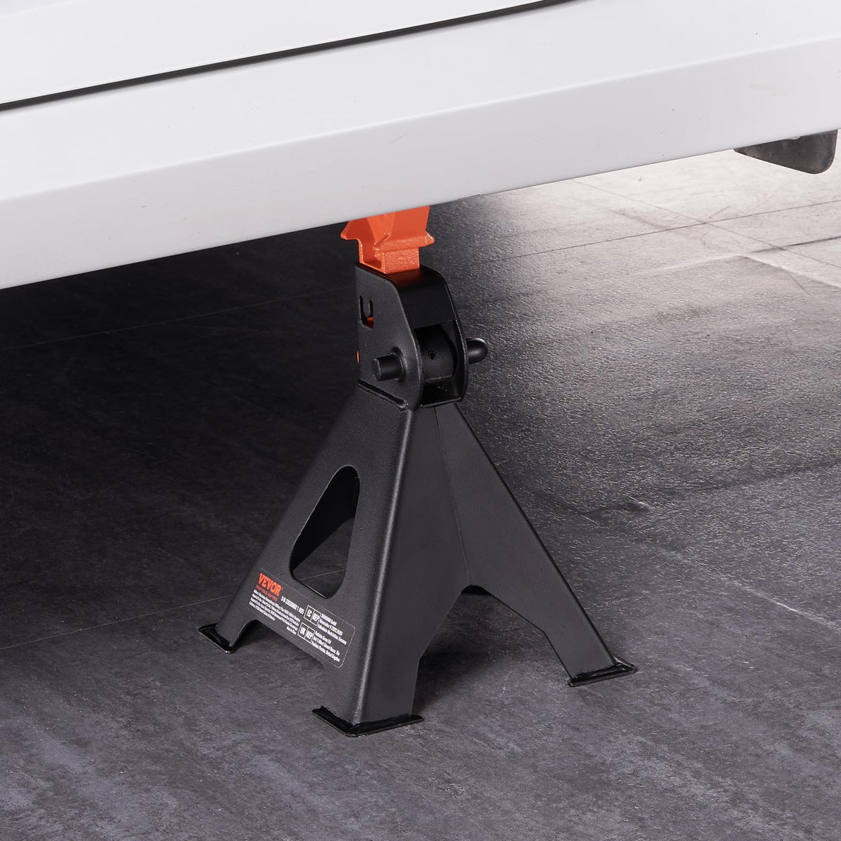 VEVOR jack stands packaging and includes showing safe transit protection