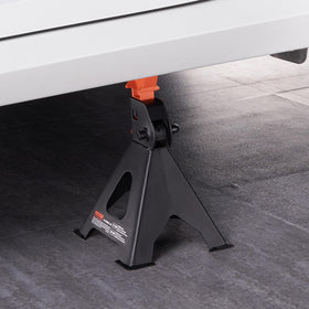 VEVOR jack stands packaging and includes showing safe transit protection