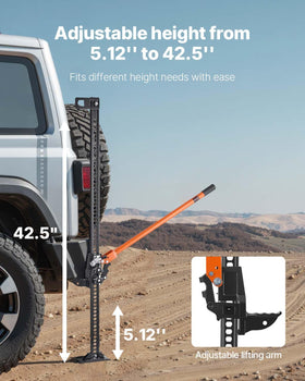 VEVOR wide base detail for improved ground stability benefit