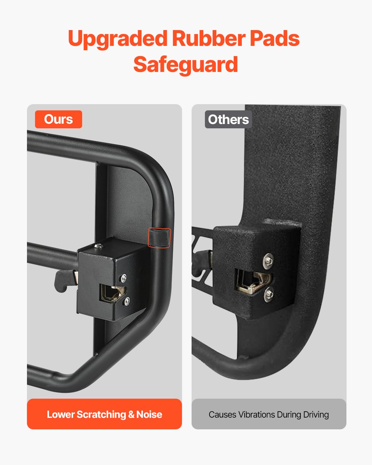 VEVOR OE-style latch with rubber pad protecting paint and minimizing rattle