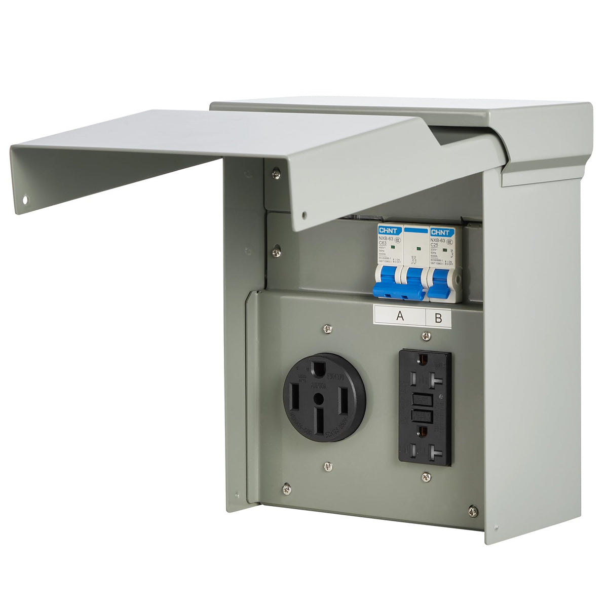 VEVOR label and specs plate highlighting model details and electrical ratings